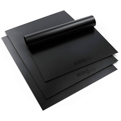 BBQtrips mats rolled for compact storage and portability.