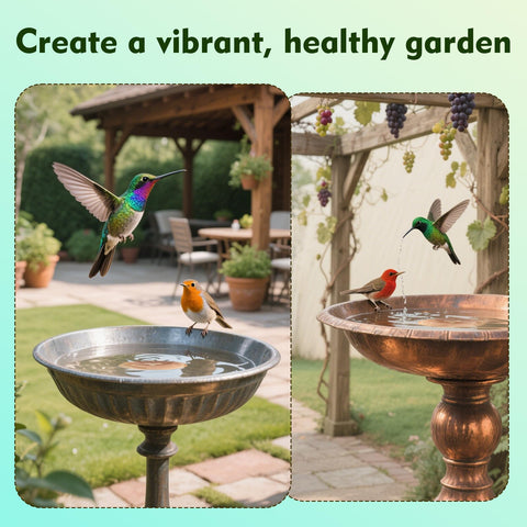 BBRGIRL 2-pack copper disks for versatile placement in water features.