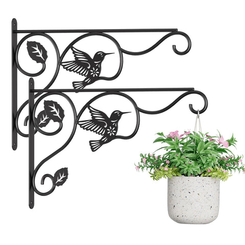 BBTFAA heavy-duty plant hook with bird design for durable outdoor decor.