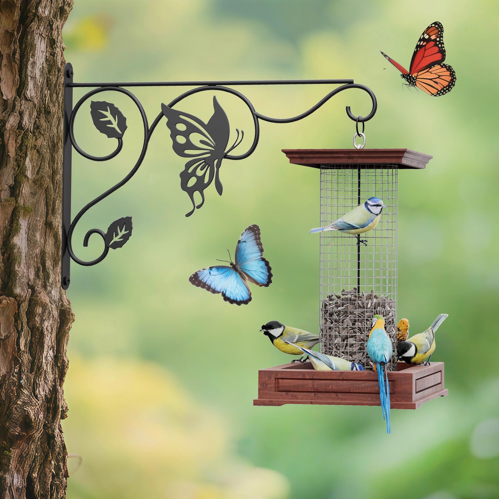 BBTFAA indoor-outdoor plant hanger suitable for walls, fences, and pergolas.