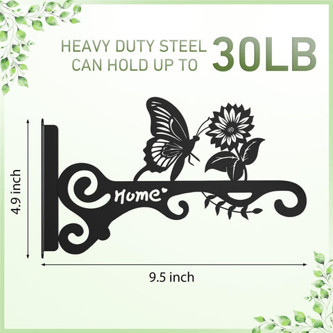 BBTFAA butterfly-pattern hangers ideal for bird feeders and lanterns on a patio.