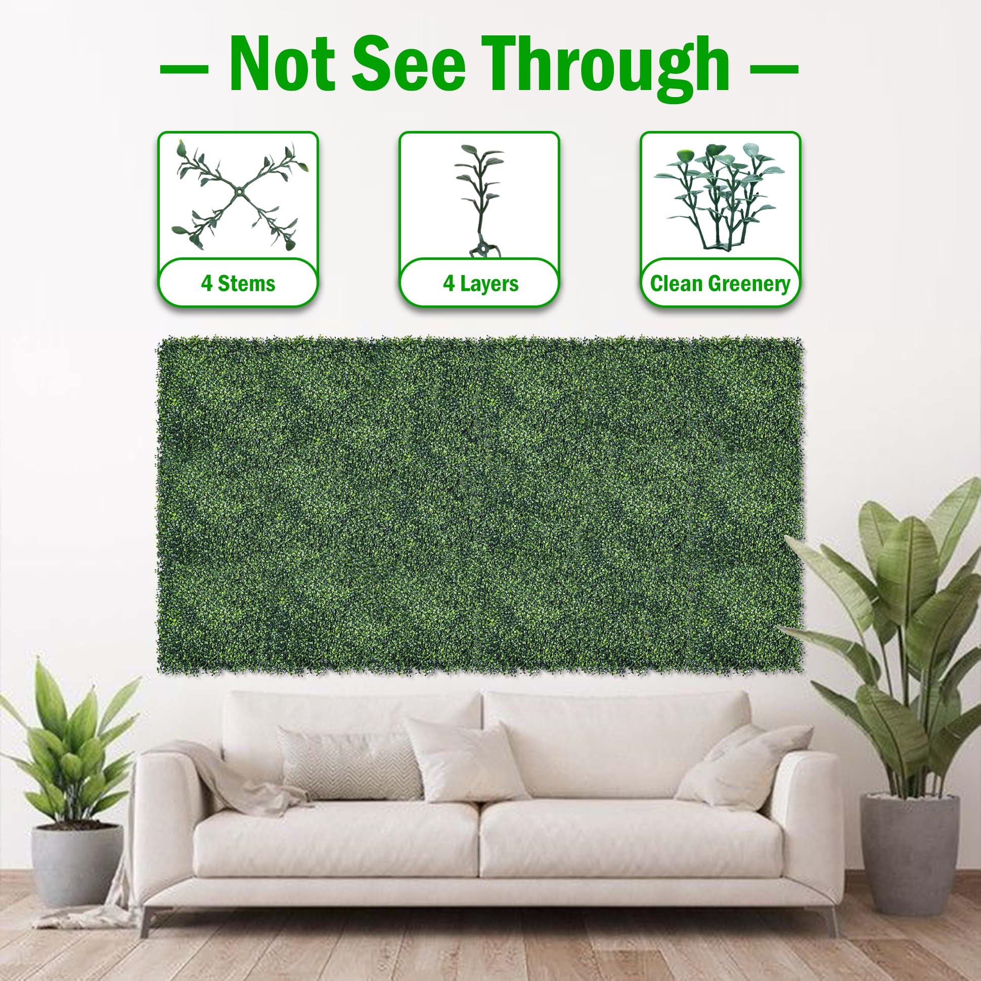 BCBLF grass wall panel UV-resistant material detail fades less in sun.
