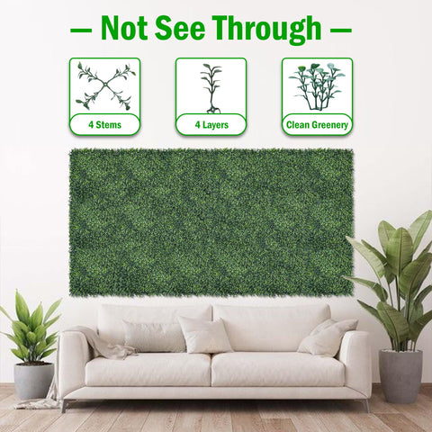 BCBLF grass wall panel UV-resistant material detail fades less in sun.