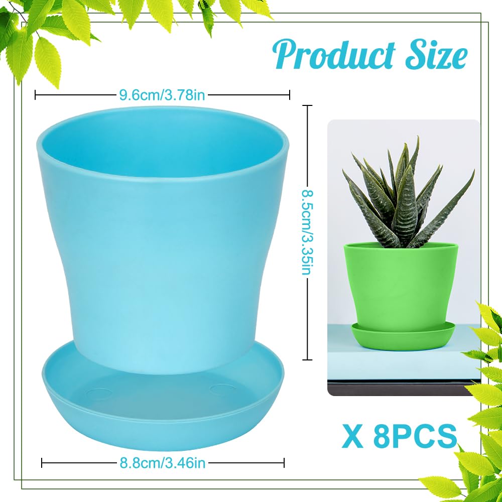 Bchjatk 3.8-inch top diameter pots ideal for small plants