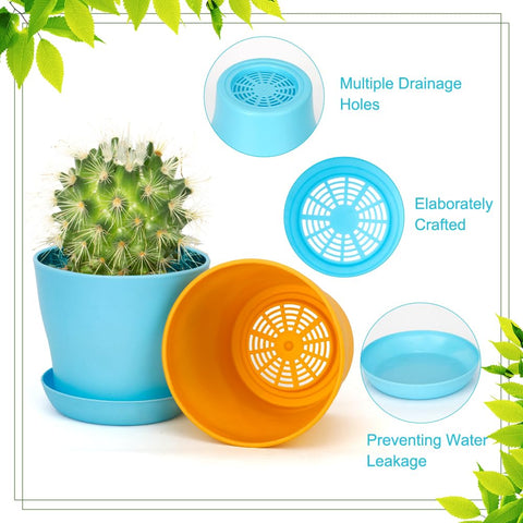 Colorful mini pots by Bchjatk for indoor succulents and flowers