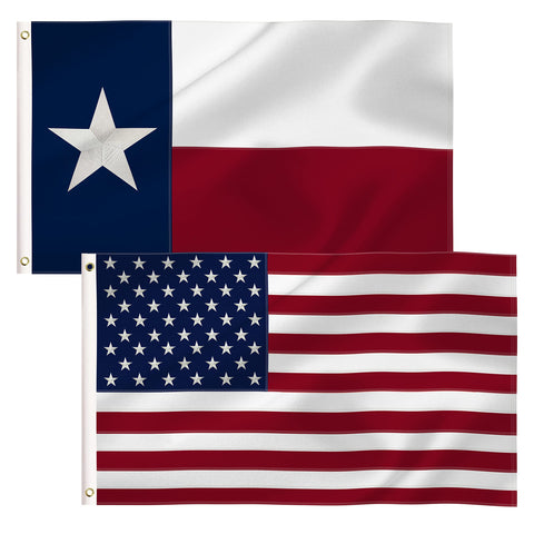 BCLin American flag 4x6 nylon with embroidered stars for durable outdoor use