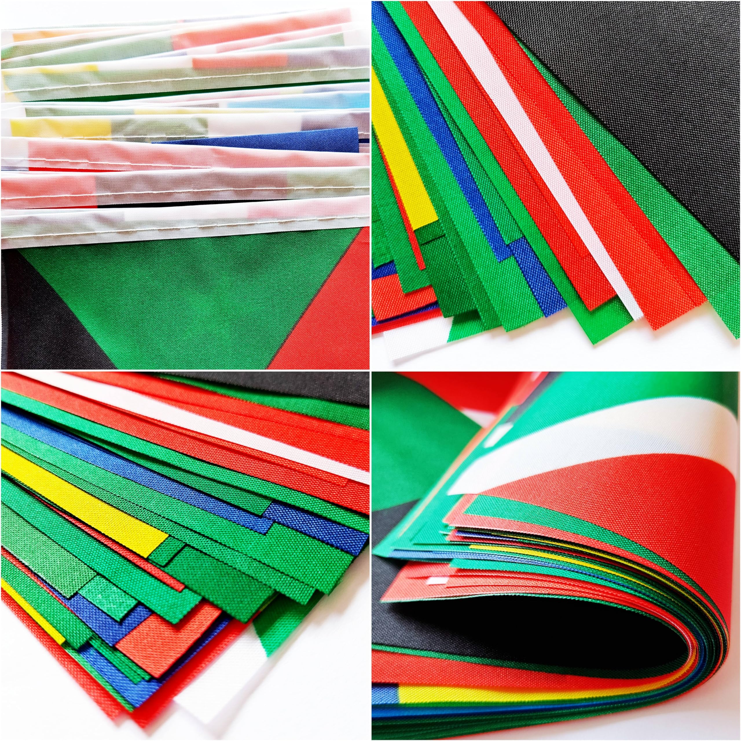 BCLin Caribbean flag banner outdoors for festive events and durable use.