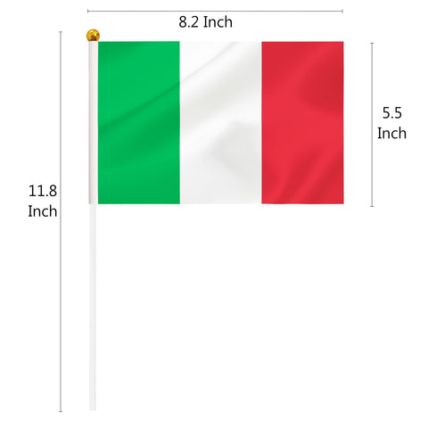 BCLin Italy round-top stick flag 30 cm for garden planting