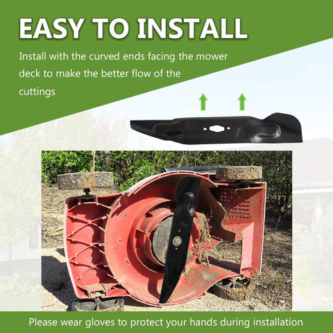 BCQNXX bagging blade durability test shows steel resilience during mowing