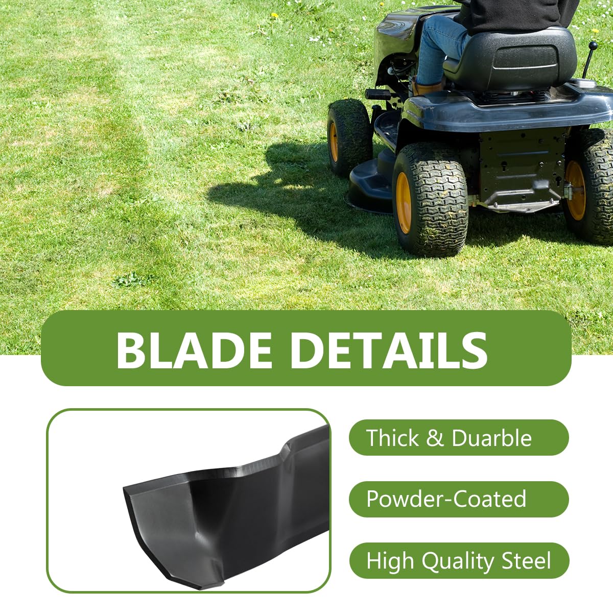 BCQNXX Cub Cadet Enduro XT1-LT42 compatible blades for reliable performance