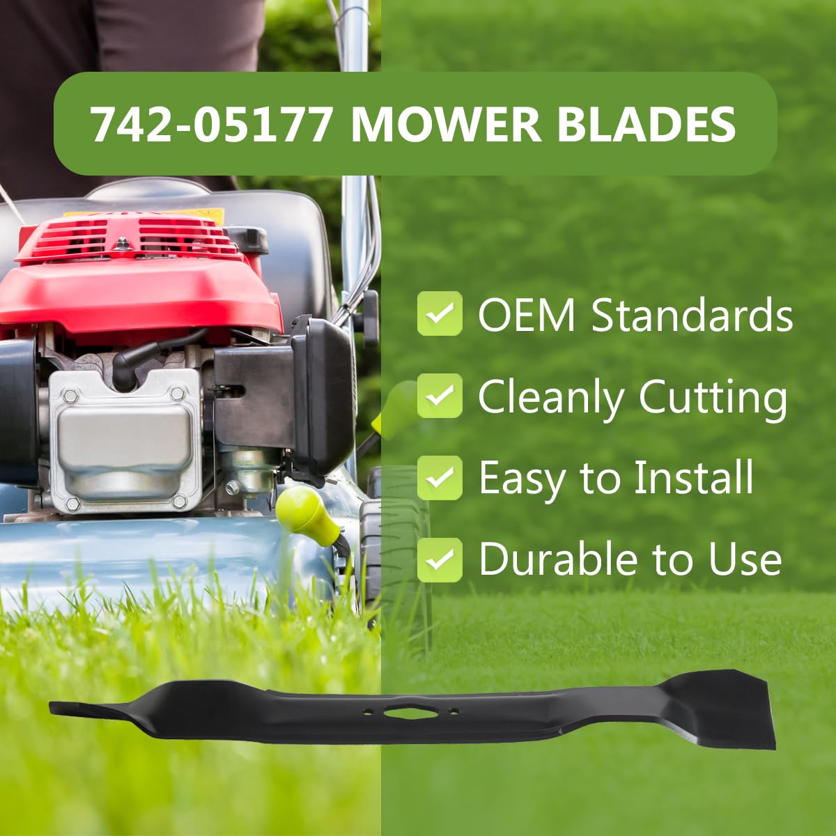 BCQNXX diamond-hole pattern blades compatible with S-pattern spindles for versatile setup