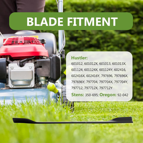 BCQNXX blades compatible with Hustler Raptor series models