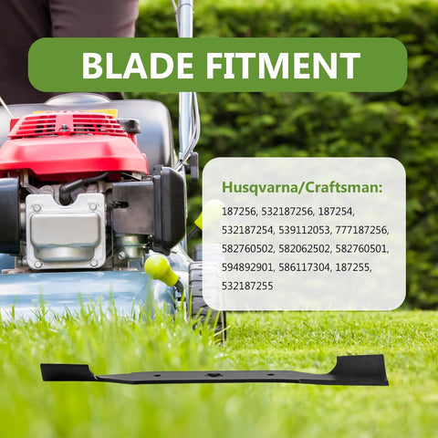 BCQNXX blade length 18-1/2 inches boosts cutting coverage on wide decks