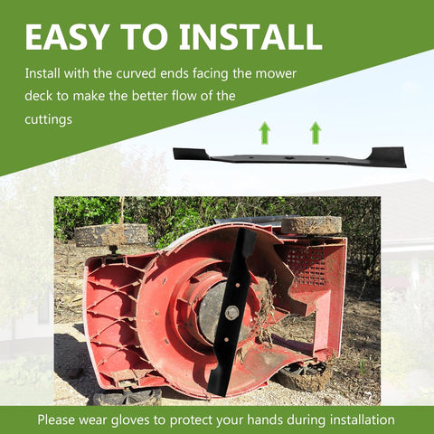 BCQNXX 4-23/32 inch cutting edge promotes thorough grass removal