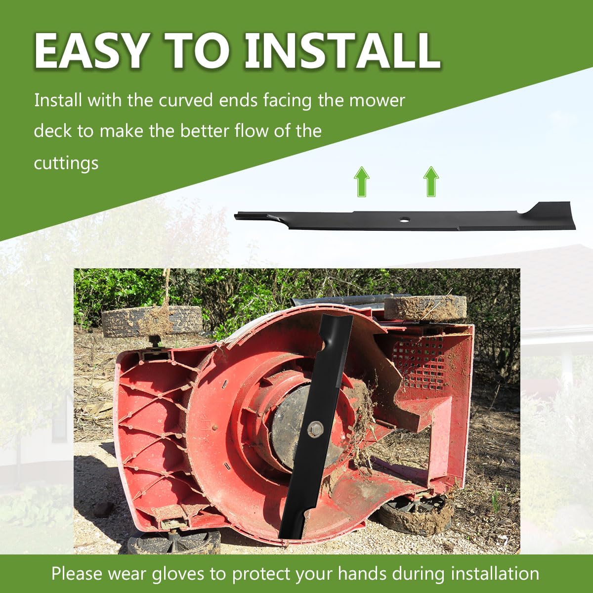 BCQNXX blades compatible with Dixon and Ariens Bunton 60-inch decks
