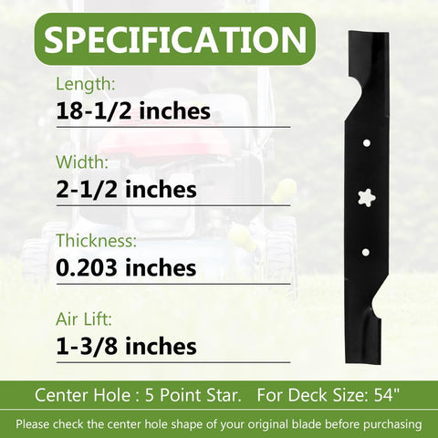 BCQNXX high lift blade compatible with Husqvarna mowers for versatile performance