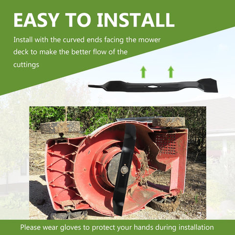 BCQNXX two-pack high-lift blades for easy swap and ongoing lawn care