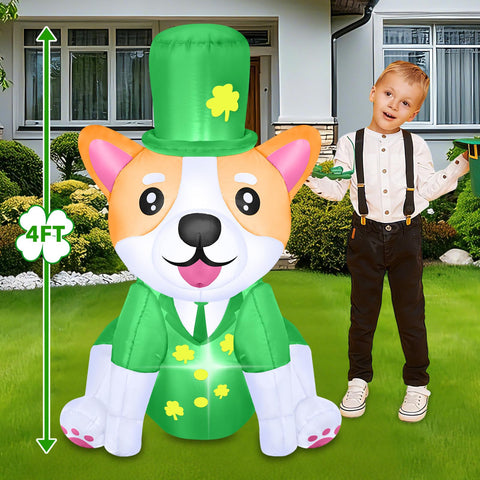 BD corgi inflatable fabric close-up shows durable material.