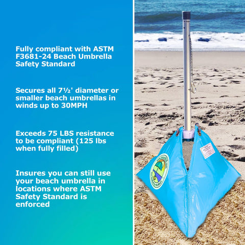 BeachBUB Ultra Base material is water-repellent and sun-resistant.