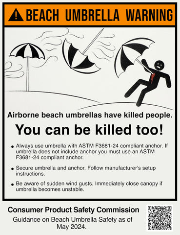 BeachBUB Ultra Base attached to umbrella pole for secure fit.