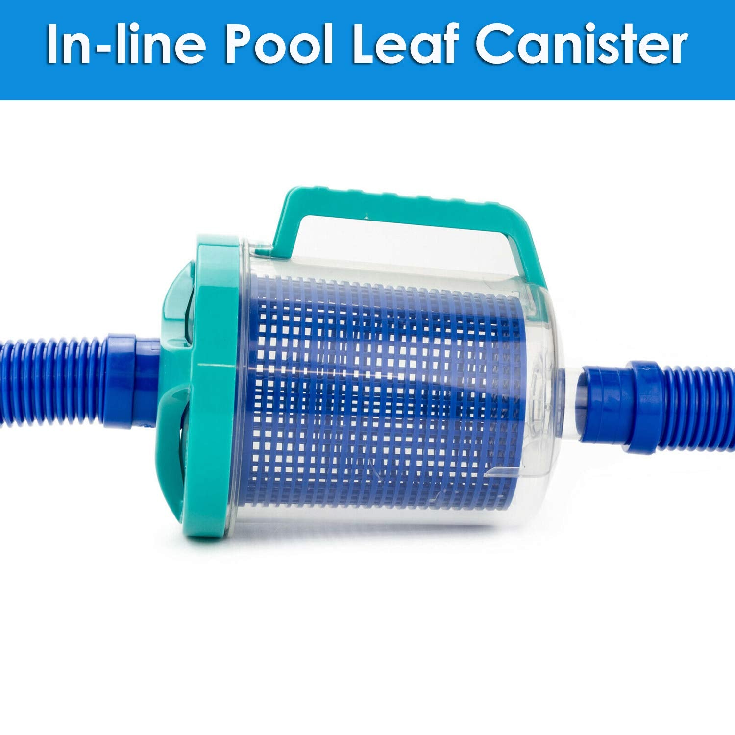 BeadChica Inline Leaf Canister with skimmer socks traps stones and insects to keep your cleaner running smoothly