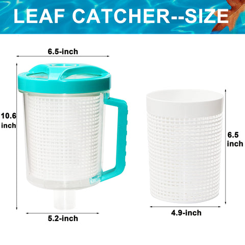 BeadChica inline leaf catcher connects easily to 1-1/2 inch hoses