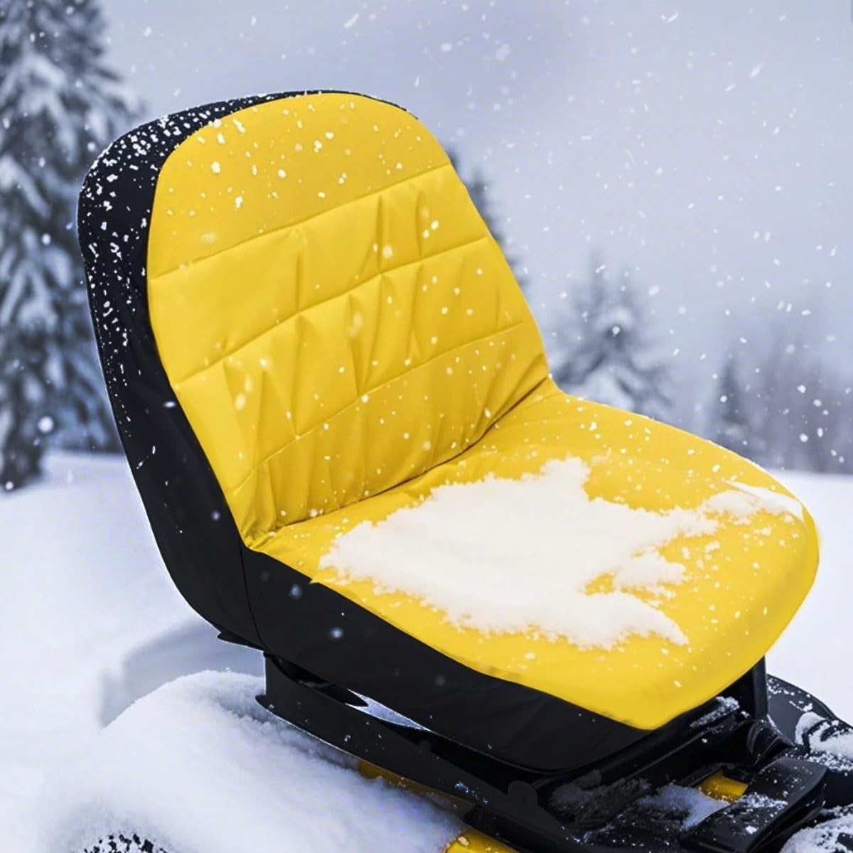 BeadChica lawn mower seat cover uses elastic bottom for a snug, tool-free fit.