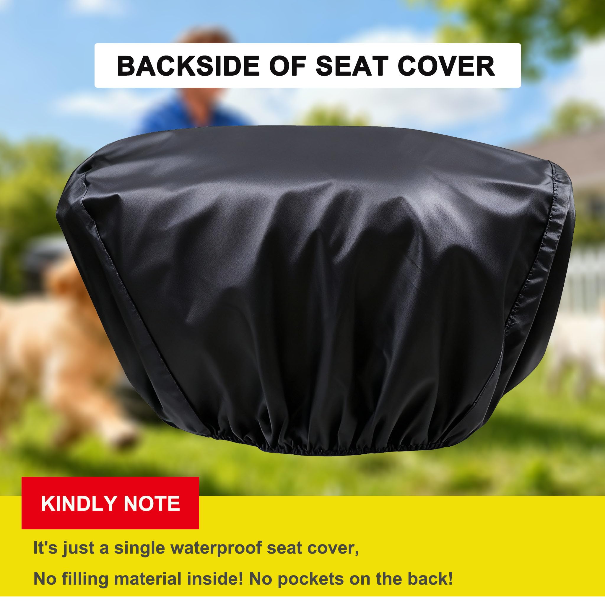 BeadChica universal lawn mower seat cover fits 16.5-18 inch seats for versatility.