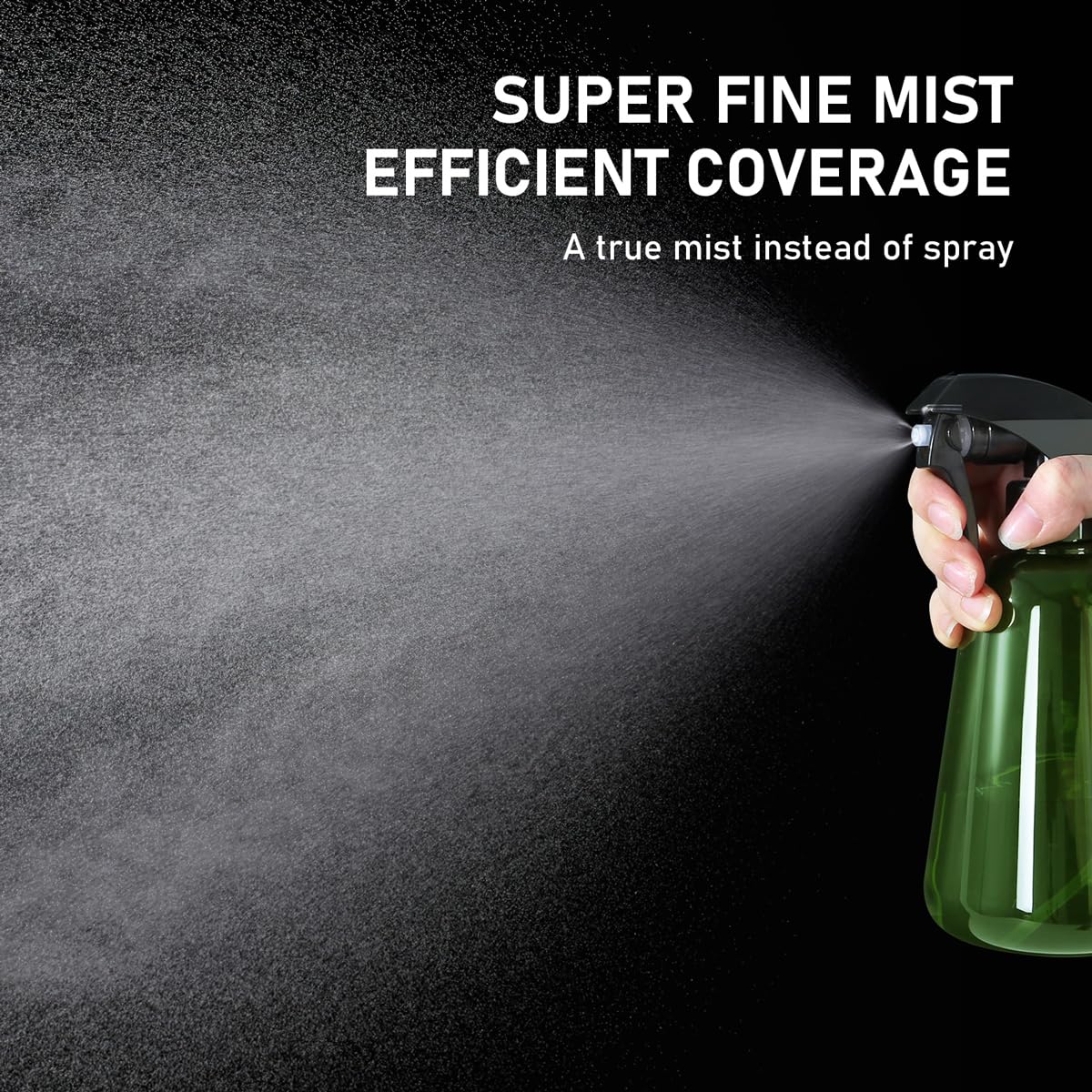 Bealee ultra fine mist nozzle provides gentle coverage on seedlings