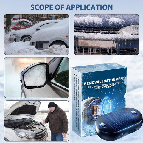 Beamdoor portable car defroster demonstrated for winter use.
