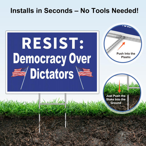 BeaMystGear RESIST graphic close-up shows bold slogan for clarity
