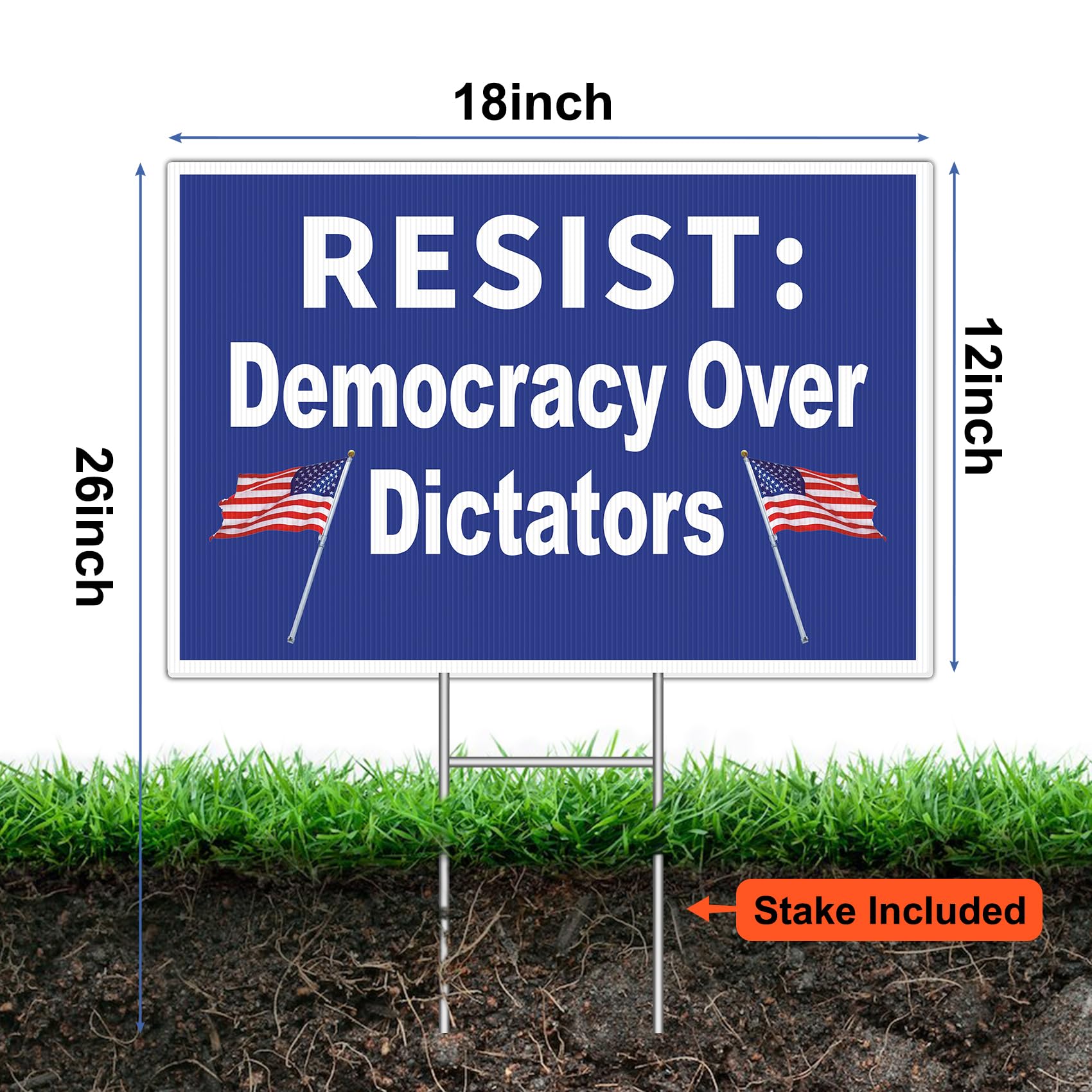 BeaMystGear RESIST stake anchors lawn display for quick setup