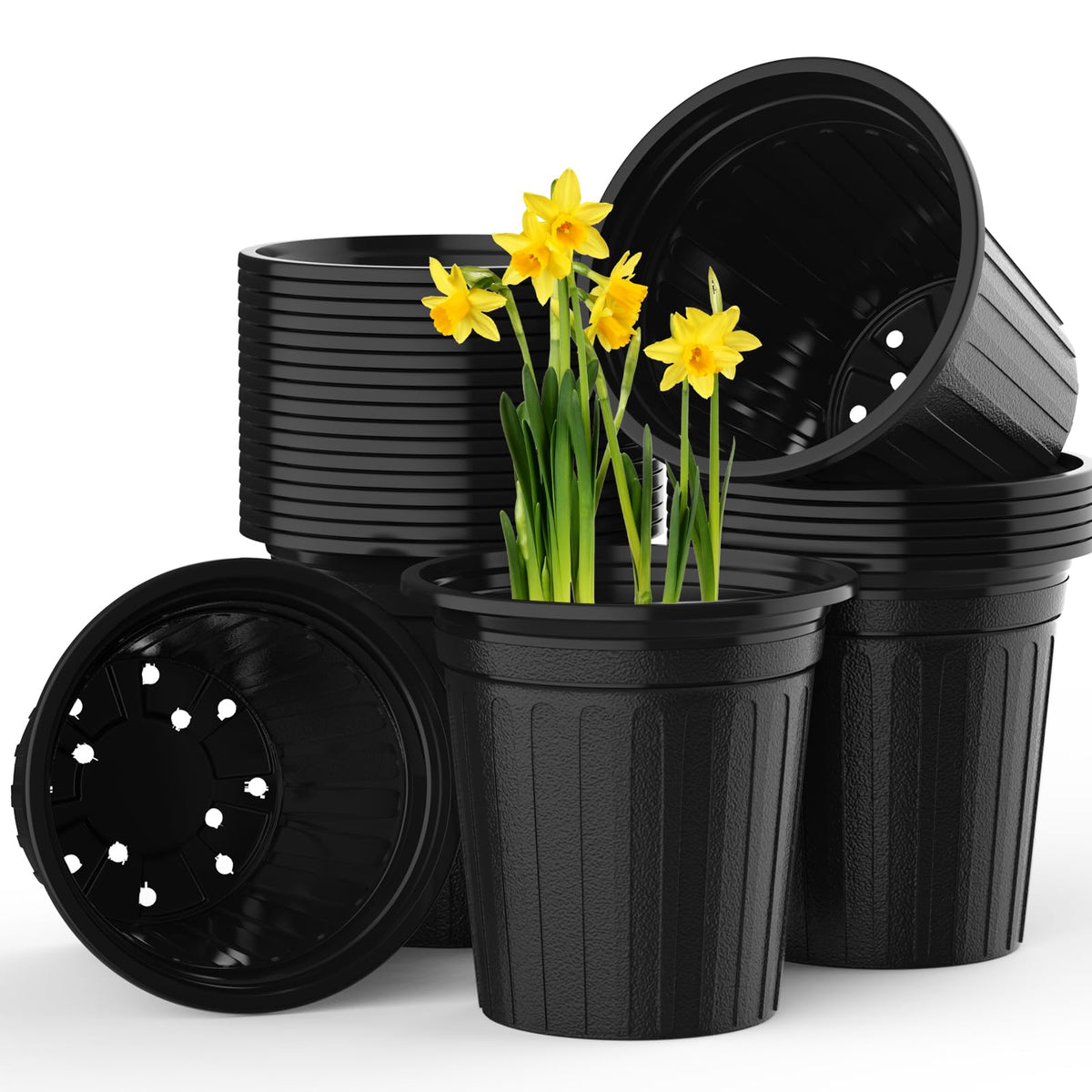 BeapTcely 50-piece 2-gallon planter pots for seed starting and transplanting