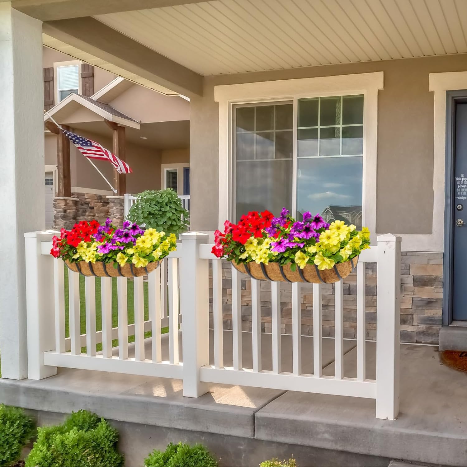 BeapTcely versatile planters suit fences, porches, and windows.