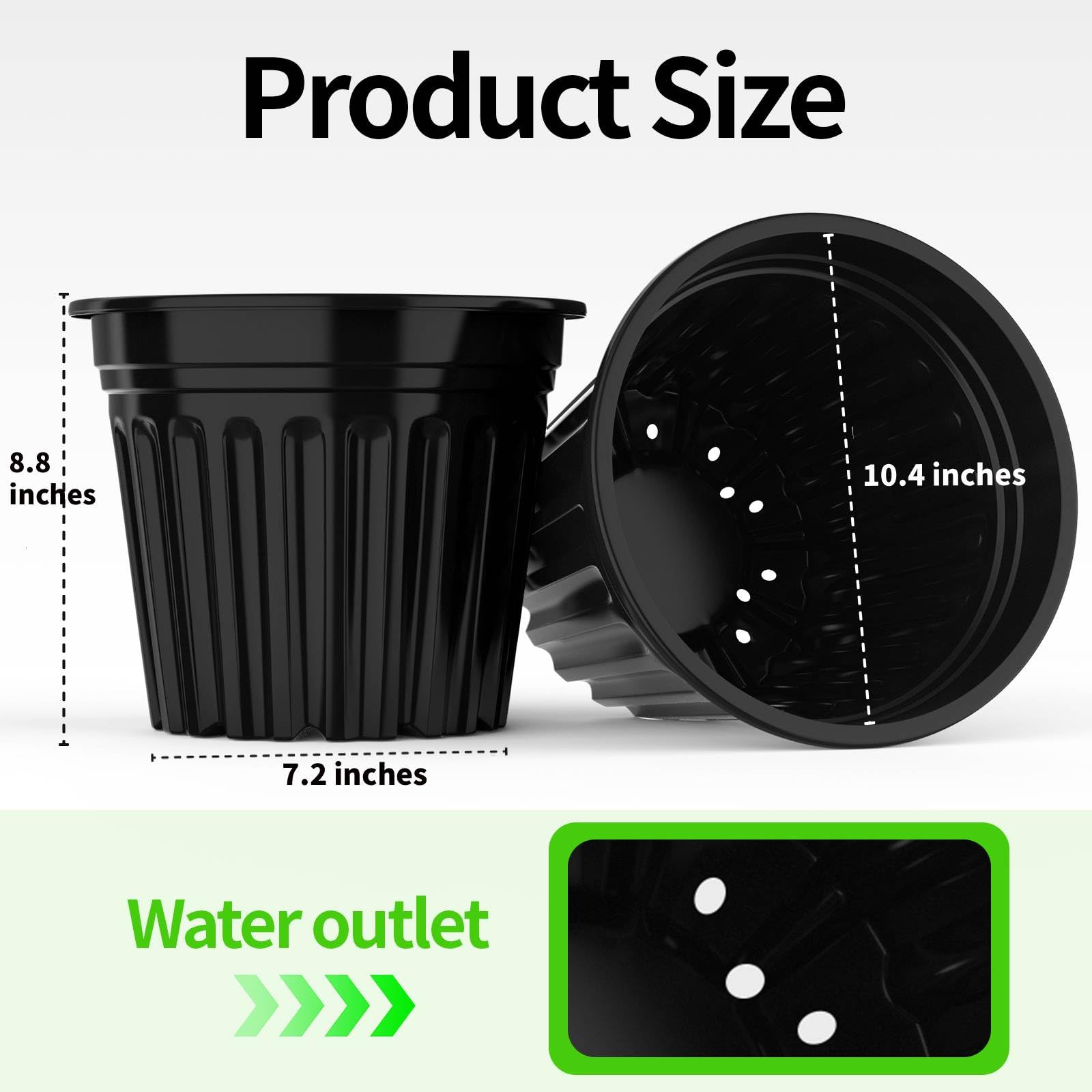BeapTcely seed starting nursery pot with drainage holes for healthier root growth