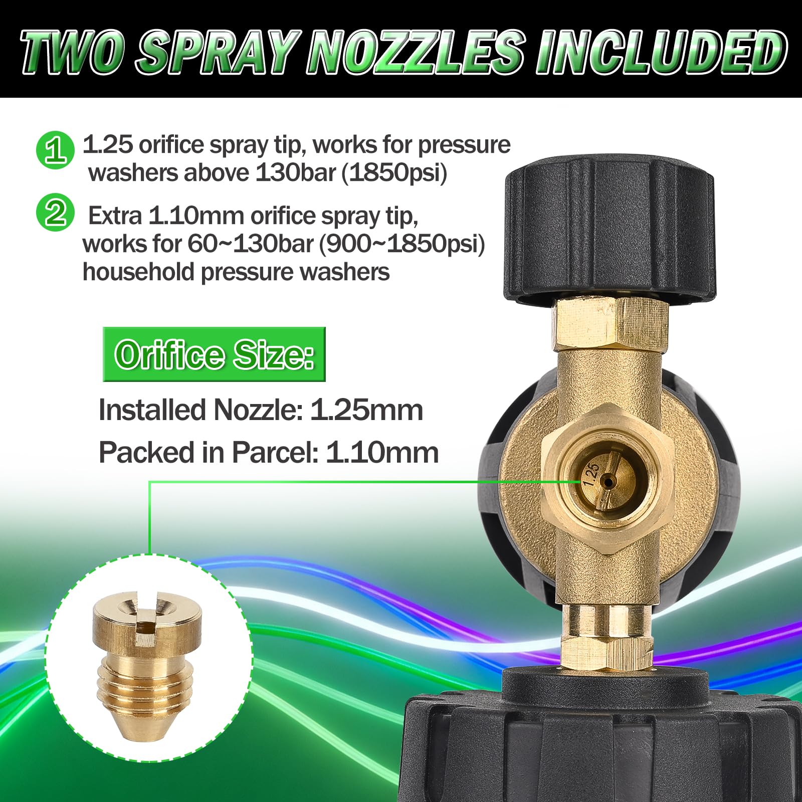 BEAR FORCE Pro+ compatible with 1850–5000 psi washers for versatile setups