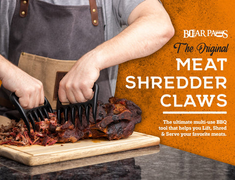 Bear Paws original design provides a secure grip for shredding.