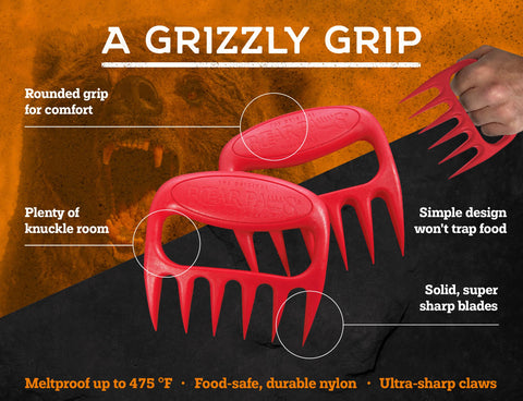 Bear Paws melt-proof, heat-resistant tool ideal for grill use.