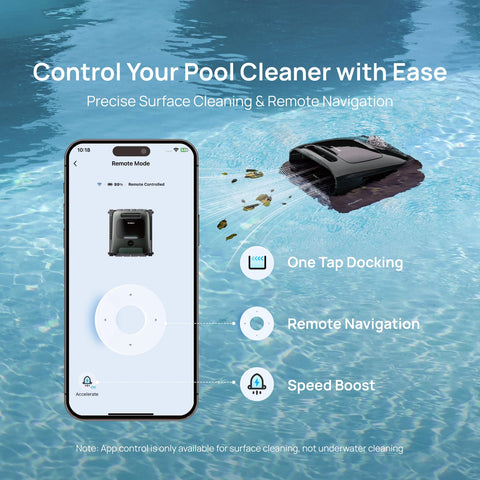 Beatbot AquaSense 2 Pro app control on phone for precise navigation