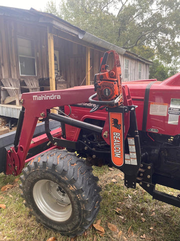 BEAUCOM Chainsaw Holder secures equipment during travel, reducing bumps and falls.