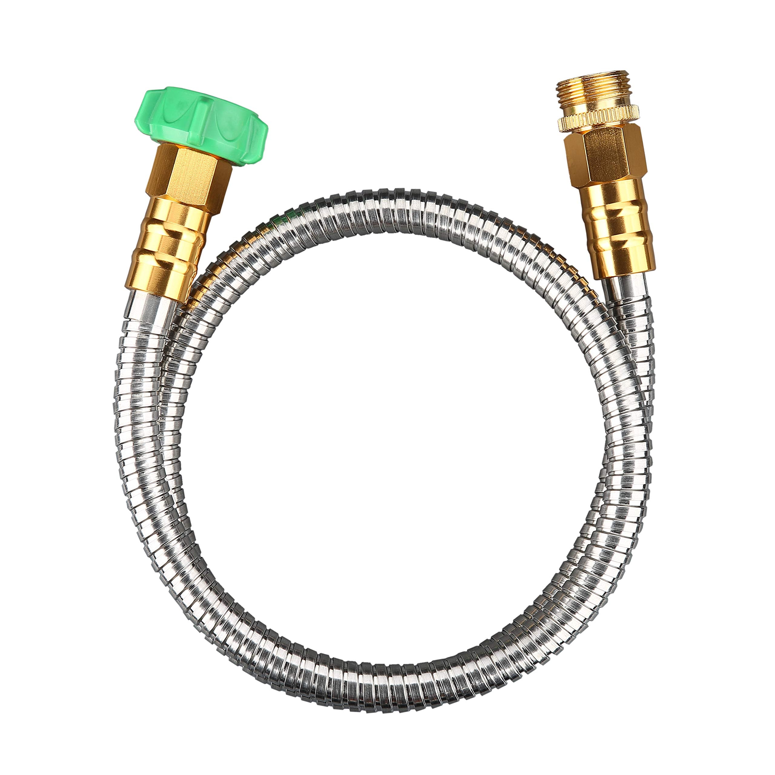 Beaulife 304 stainless steel garden hose connector with 5ft extension for durable outdoor watering