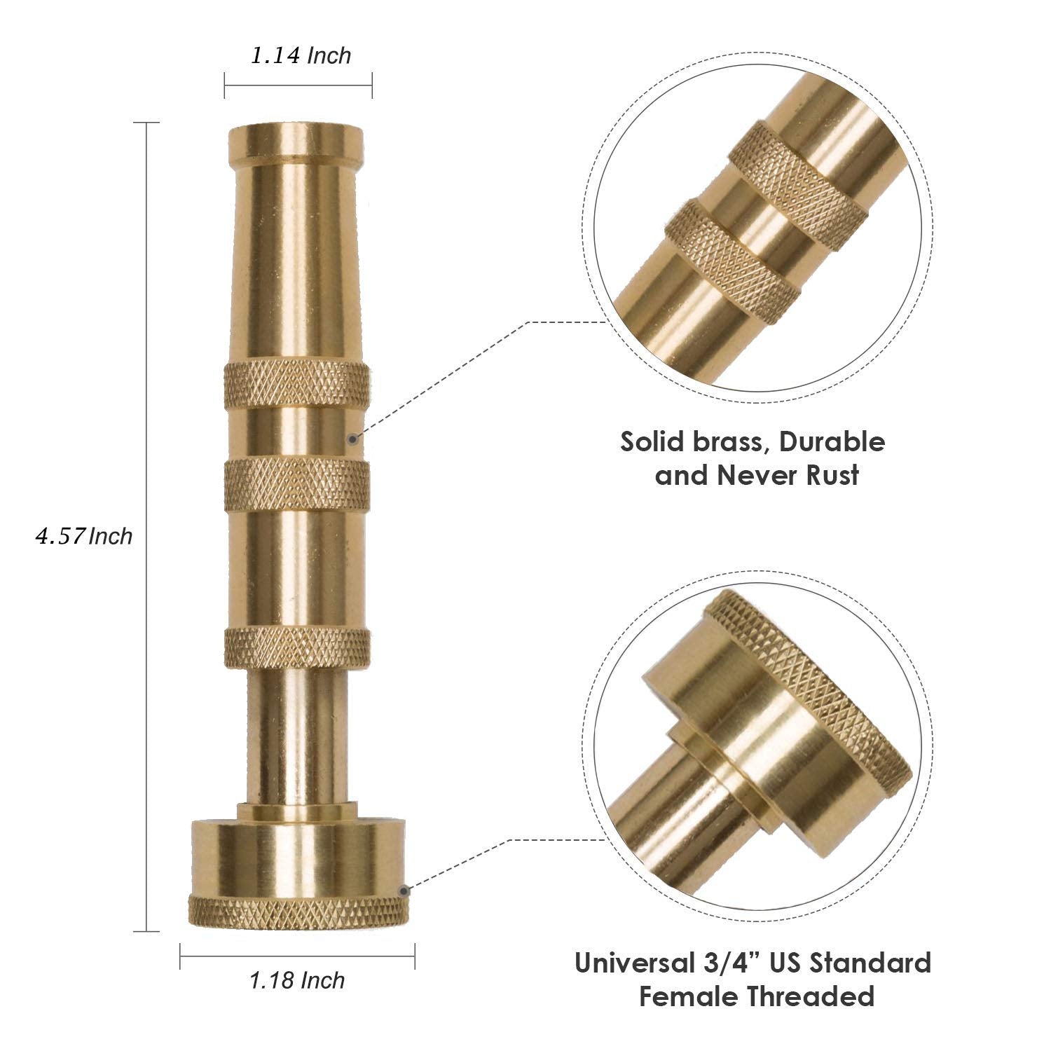 Beaulife larger inner diameter improves water flow for various tasks.