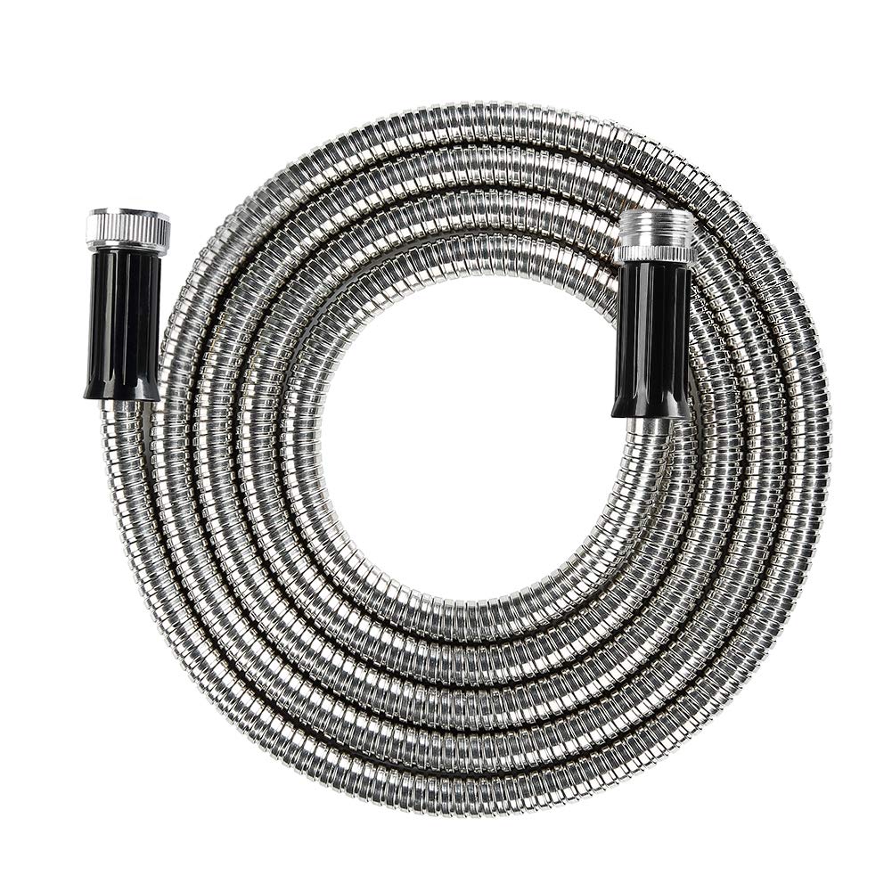 Beaulife metal garden hose 15ft connectors for easy setup and durable performance.