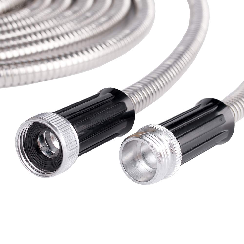 Beaulife metal hose inner diameter 3/8 ID boosts water flow.