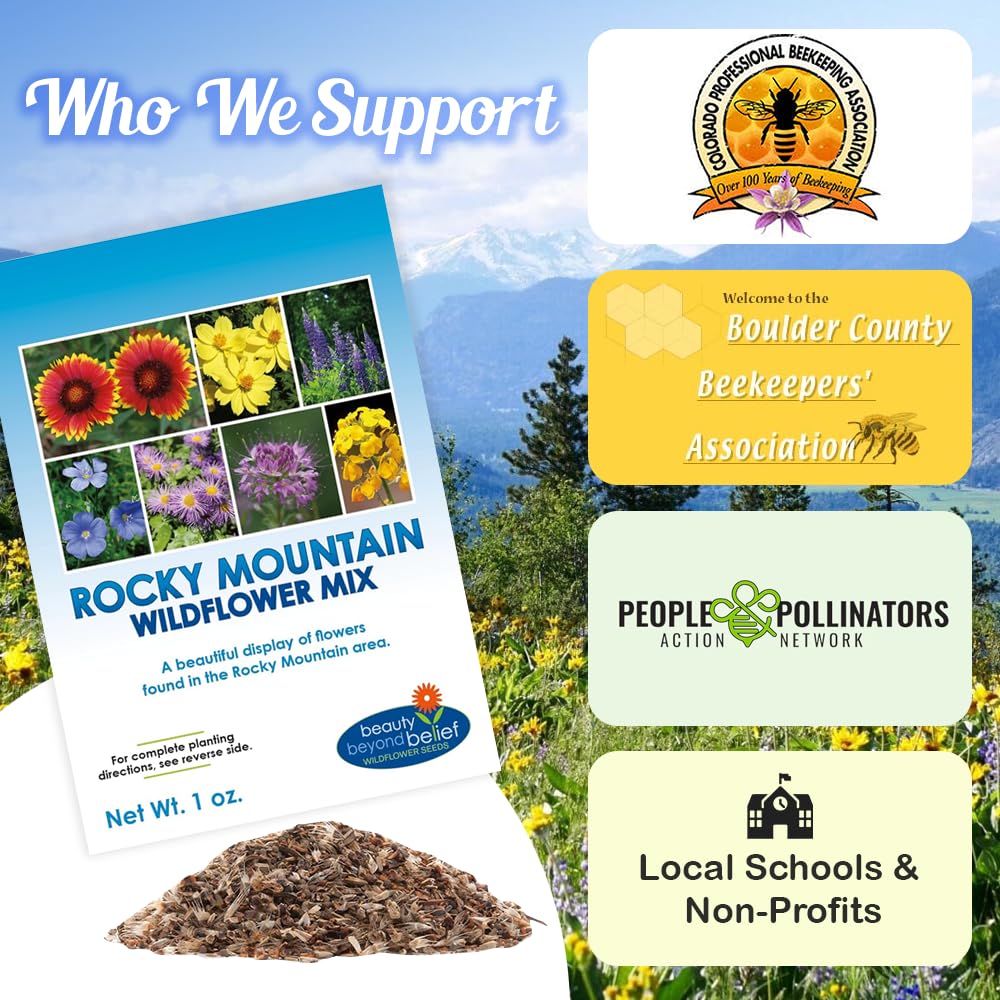 Beauty Beyond Belief high elevation garden setup with wildflowers