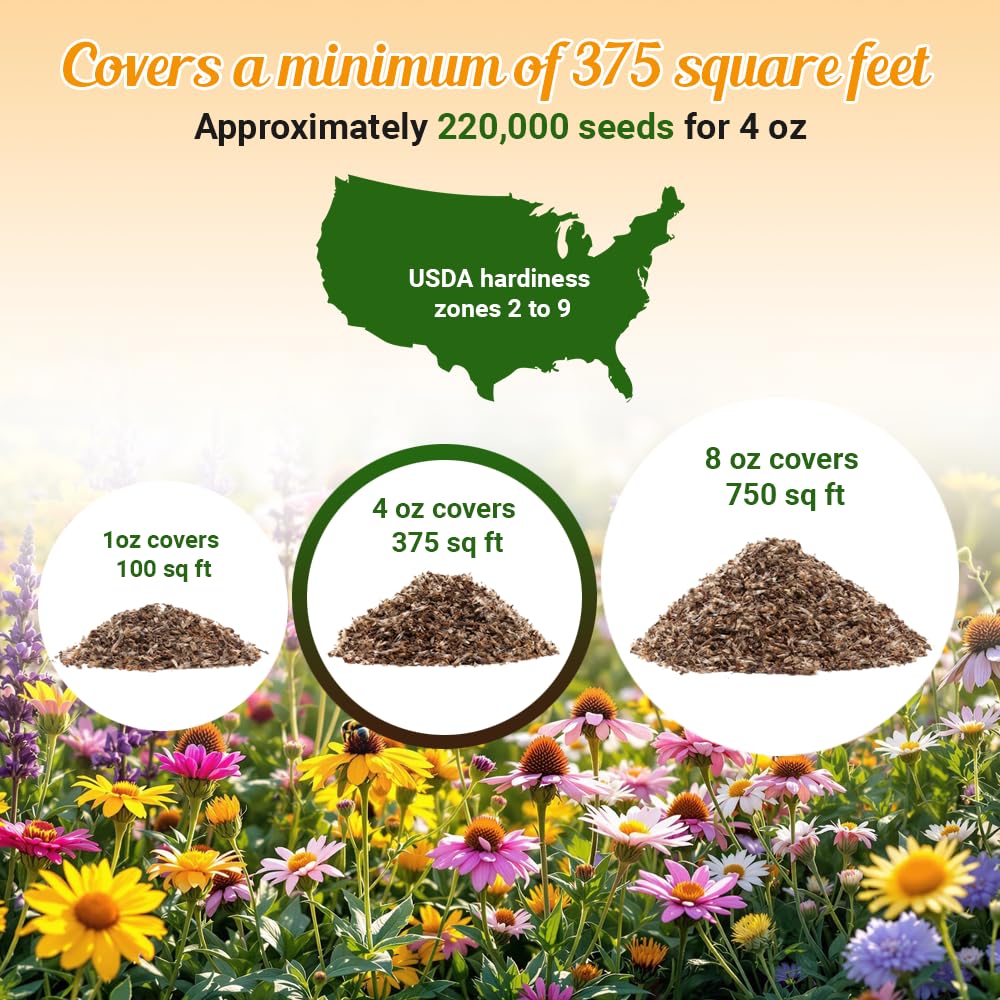 Beauty Beyond Belief pollinator-friendly mix attracts bees, butterflies, and hummingbirds