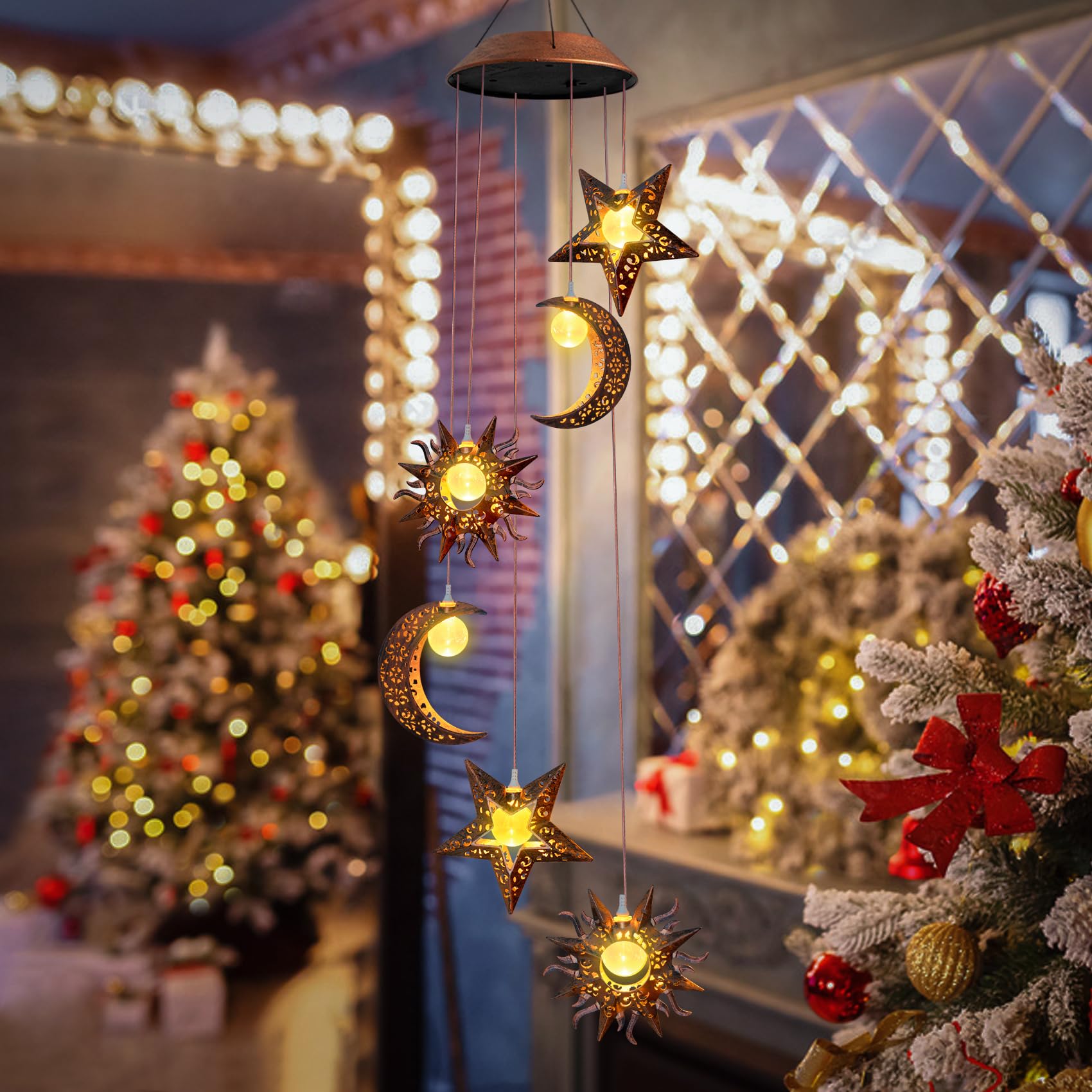 Durable outdoor decor suitable from porch to lawn.