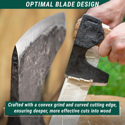 BeaverCraft AX6 bearded design enables precise carving and controlled shaping.