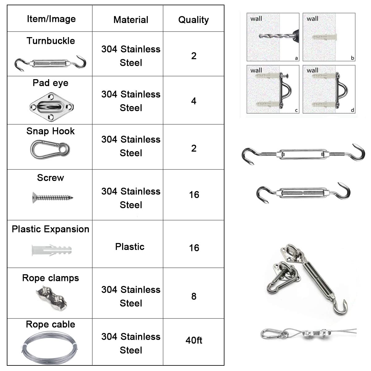 BEAYFILY screws and fasteners provide strong mounting options.