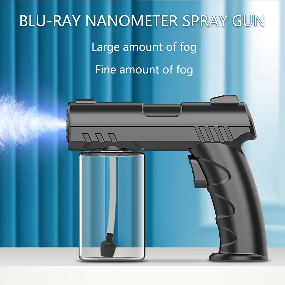 BEBESIRI nano sprayer blue light mist highlights fine spray for delicate foliage.